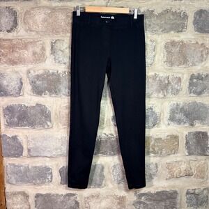 Betabrand Dress Pant Yoga Pants Black Skinny Leg Medium Long Women's Stretch
